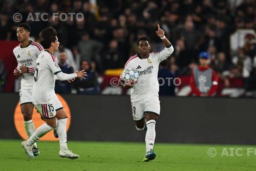 Real Madrid Jude Bellingham Real Madrid Arda Guler Olimpic match between   Roma 3-4 Real Madrid Roma, Italy 