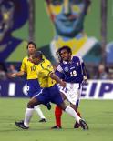 France Romario de Souza Faria Brazil Leonardo Nascimento de Araujo Gerland final match between France 1-1 Brazil Lyon, France. 