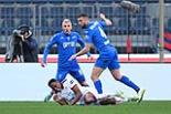 Cagliari Sebastian Walukiewicz Empoli Viktor Kovalenko Carlo Castellani match between    Empoli  0-1 Cagliari Empoli, Italy 