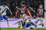 Inter Joshua Zirkzee Bologna Remo Freuler Italian championship  2023 2024 28°Day Renato Dall Ara match between Bologna 0-1 Inter 