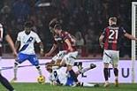 Inter Joshua Zirkzee Bologna Remo Freuler Italian championship  2023 2024 28°Day Renato Dall Ara match between Bologna 0-1 Inter 