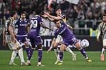 Fiorentina Dusan Vlahovic Juventus Christian Kouame Italian Championship   2023 2024 31°Day Allianz match between  Juventus 1-0 Fiorentina 